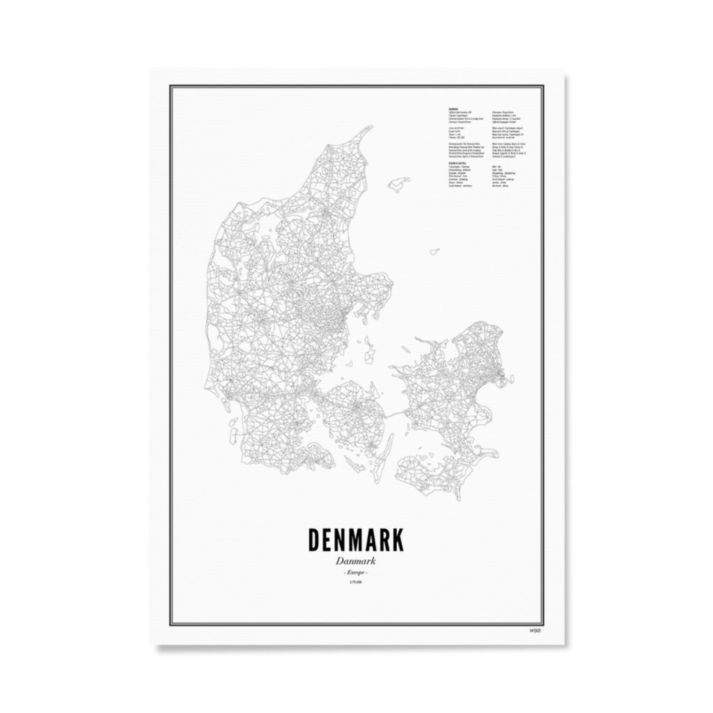 Poster von Dänemark | WIJCK.