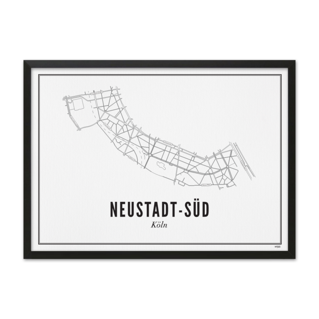 Poster van Keulen - Neustadt-Süd | WIJCK. 
