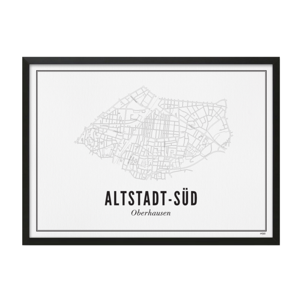 Poster van Oberhausen - AltStadt-Süd | WIJCK. 