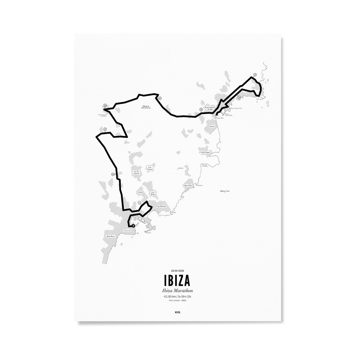 Poster von Marathon Ibiza 2026 | WIJCK.