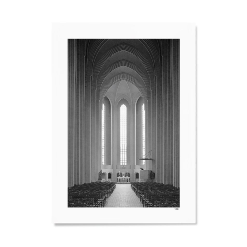 Poster van Kopenhagen - Grundtvig's Church | WIJCK.