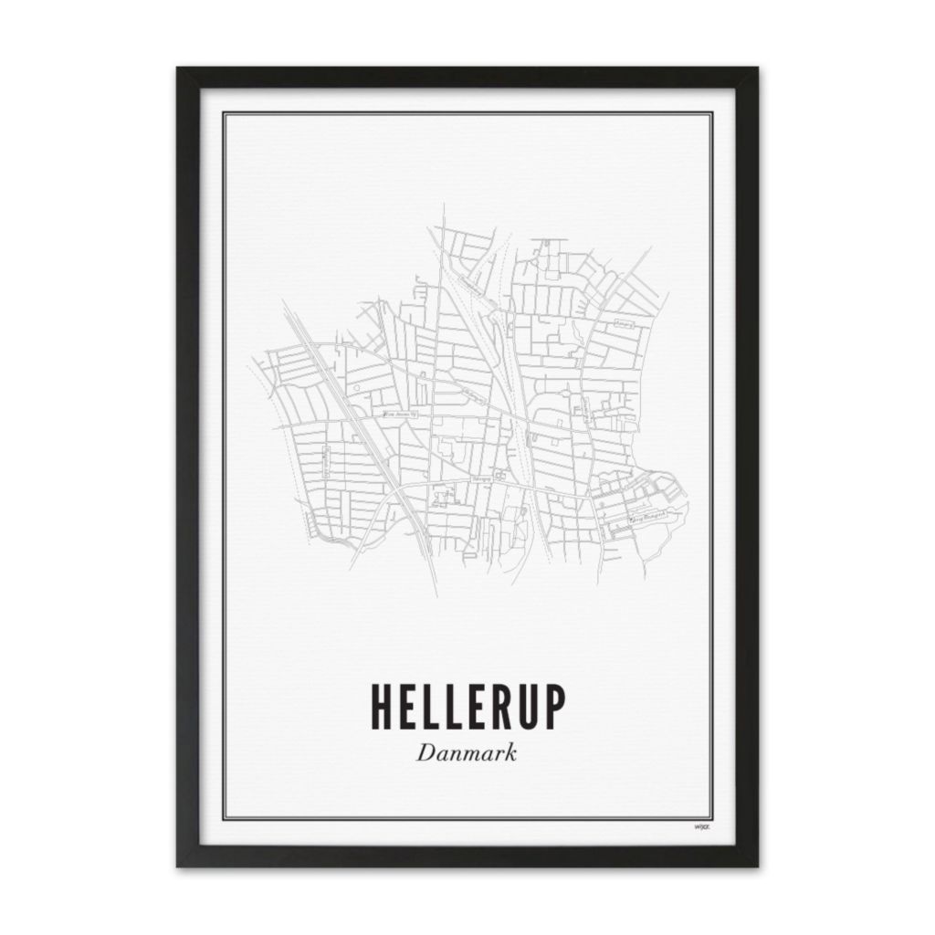 Poster van Hellerup - Stad | WIJCK. 