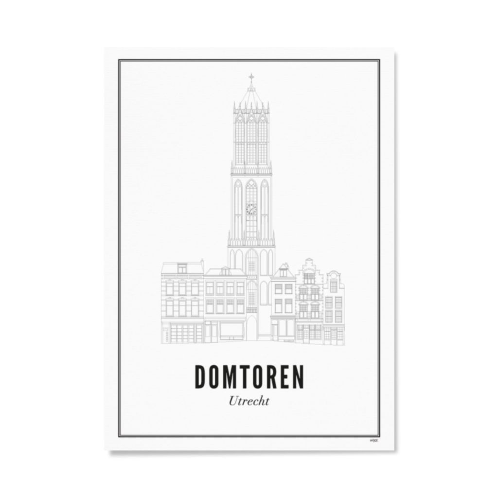 Poster van Utrecht - Domtoren | WIJCK. 