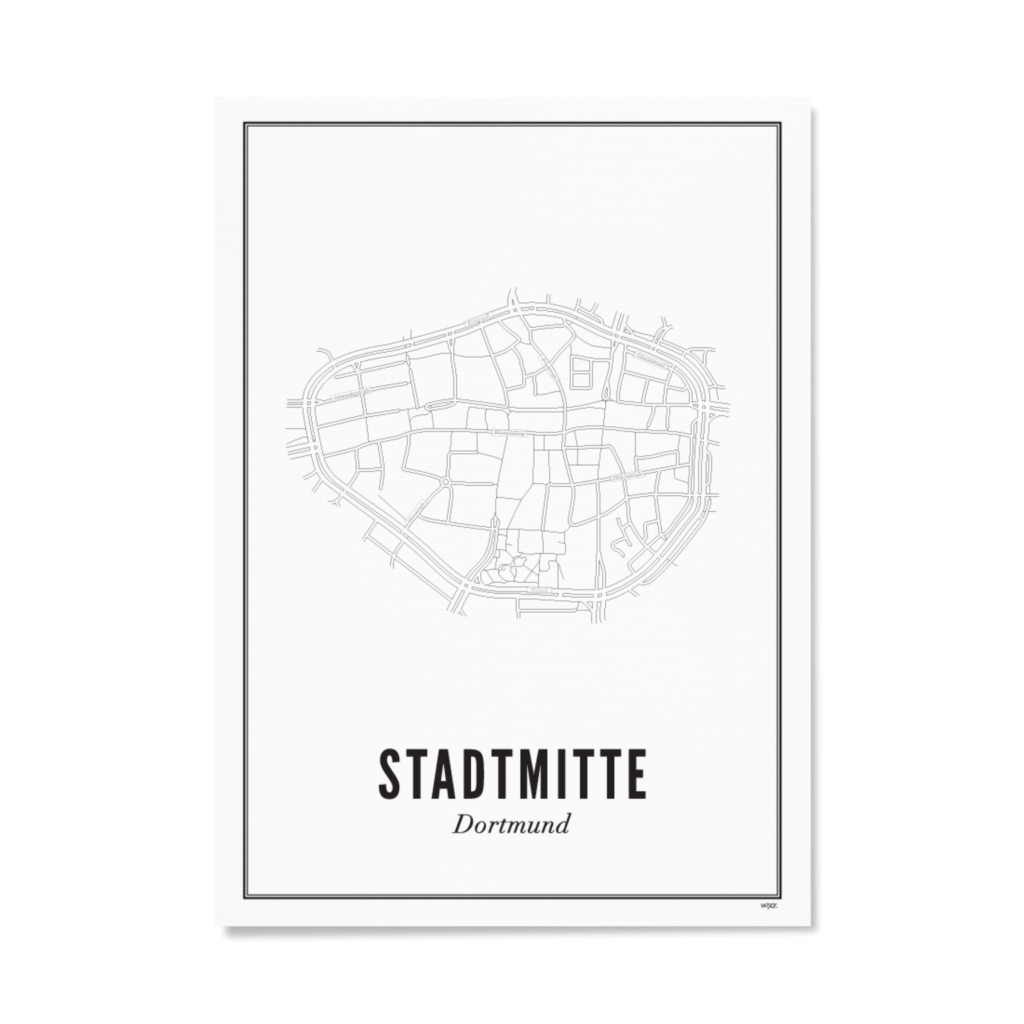 Poster von Dortmund - Stadtmitte | WIJCK.