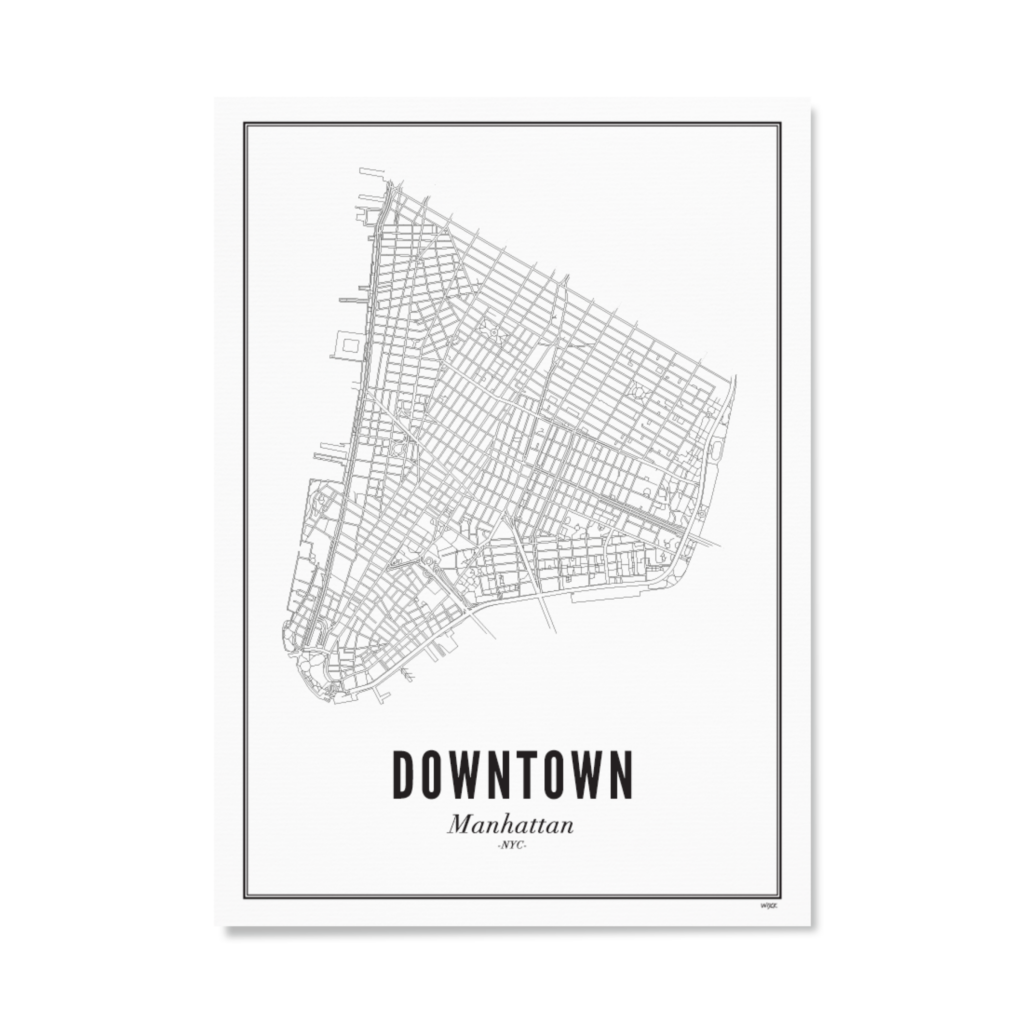 Poster von New York - Downtown | WIJCK.