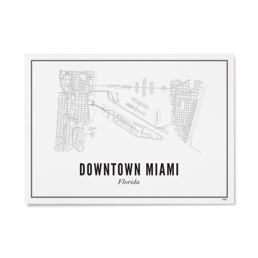 Poster von Miami - Down Town | WIJCK.