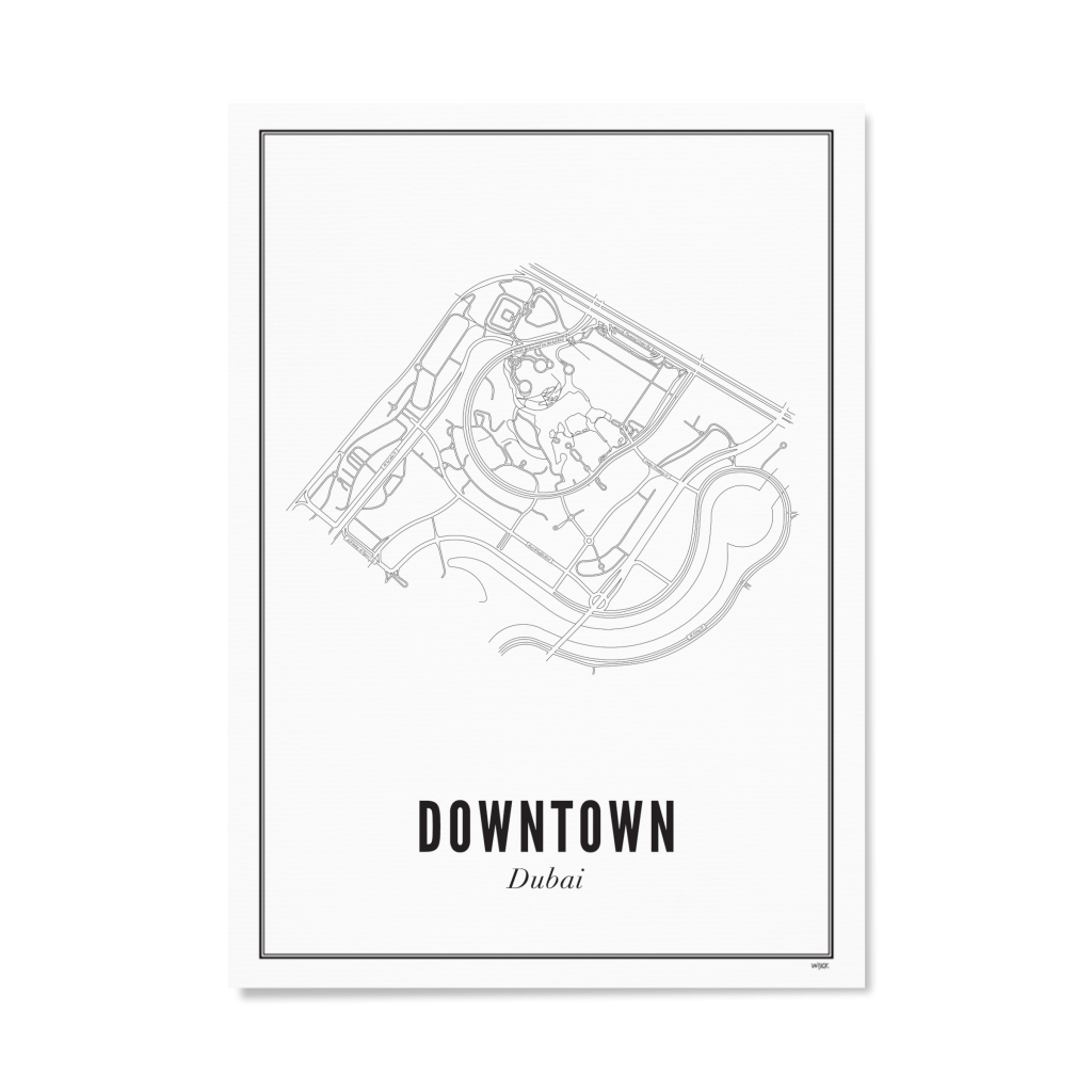 Poster van Dubai - Downtown | WIJCK. 