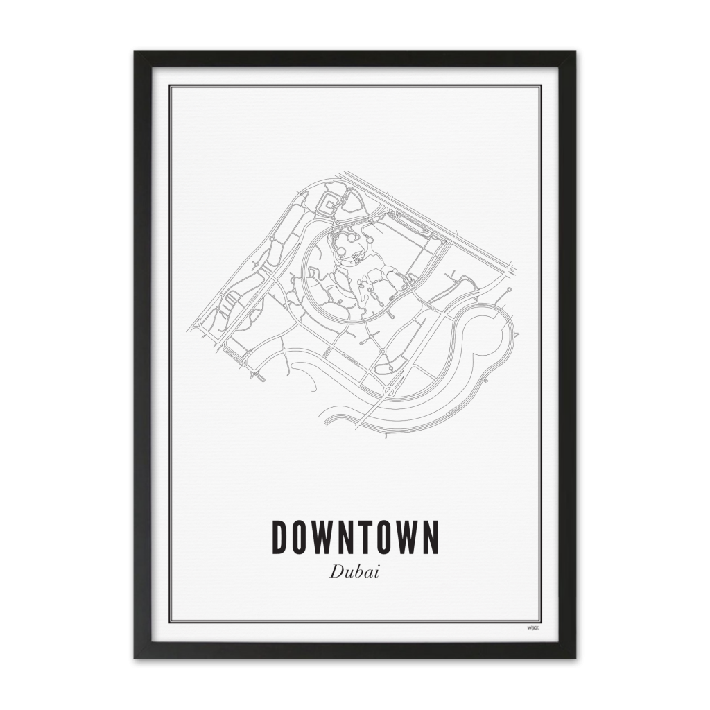 Poster van Dubai - Downtown | WIJCK. 
