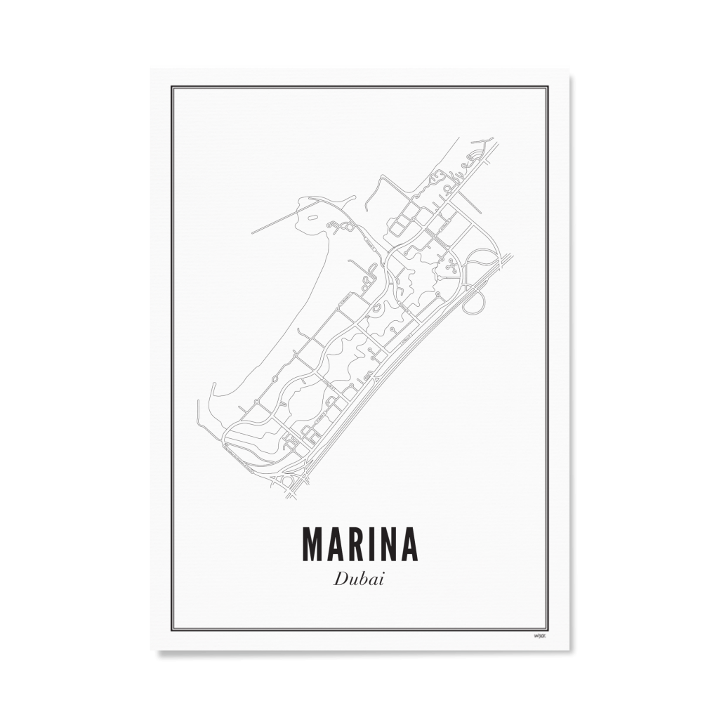 Poster van Dubai - Marina | WIJCK. 