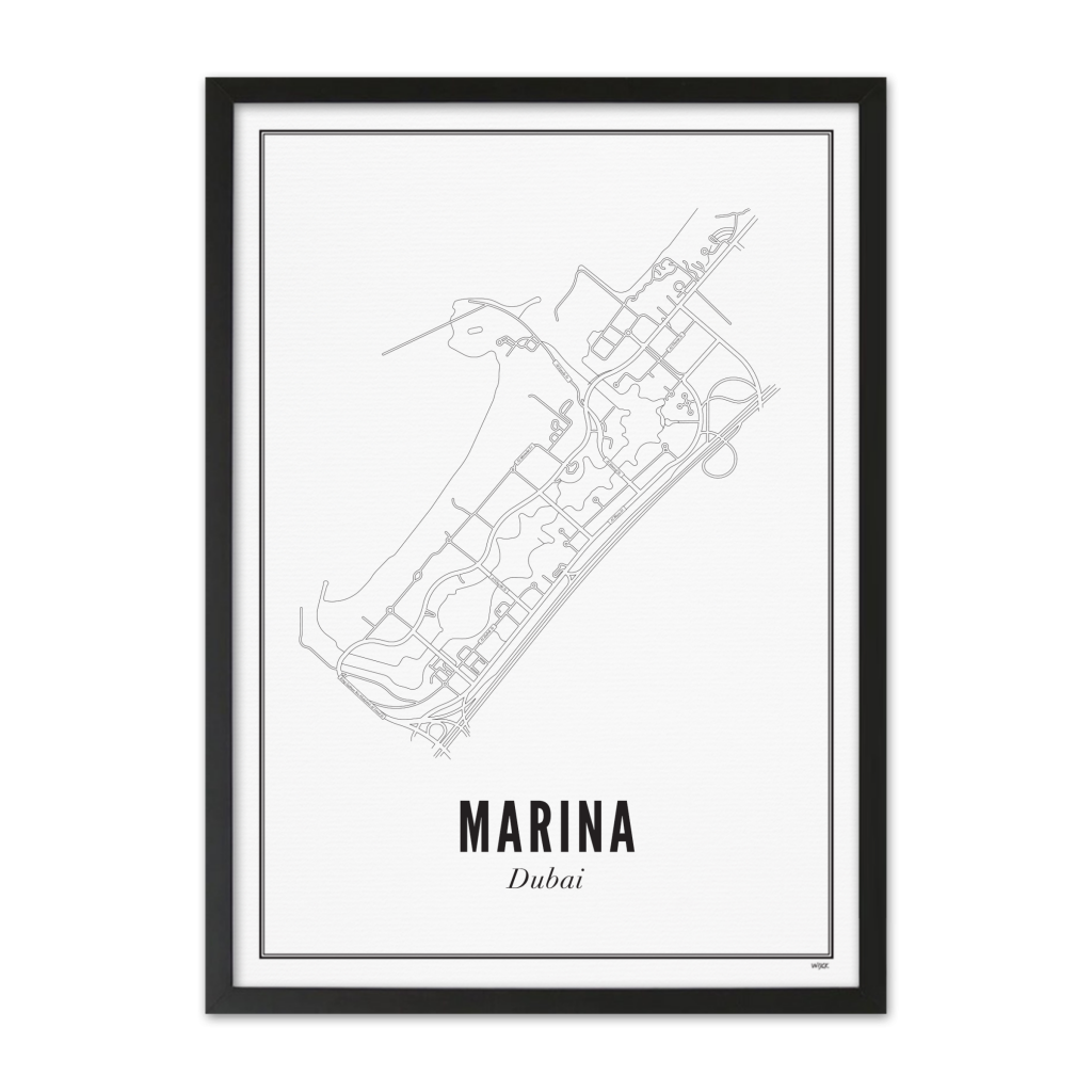 Poster van Dubai - Marina | WIJCK. 