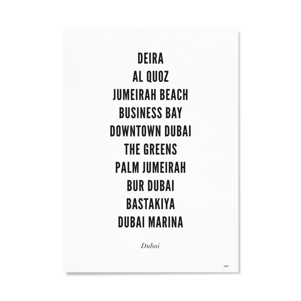 Poster von Dubai - Stadt | WIJCK.