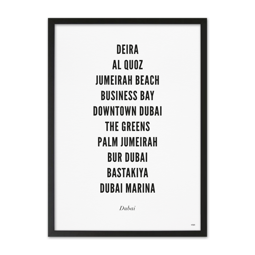 Poster von Dubai - Stadt | WIJCK.