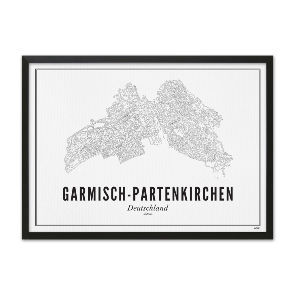 Poster von Garmisch-Partenkirchen - Stadt | WIJCK.