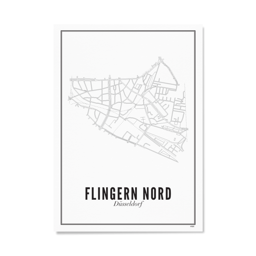 Poster von Düsseldorf - Flingern Nord | WIJCK.