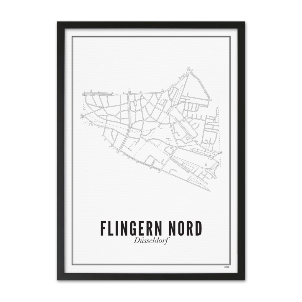 Poster von Düsseldorf - Flingern Nord | WIJCK.