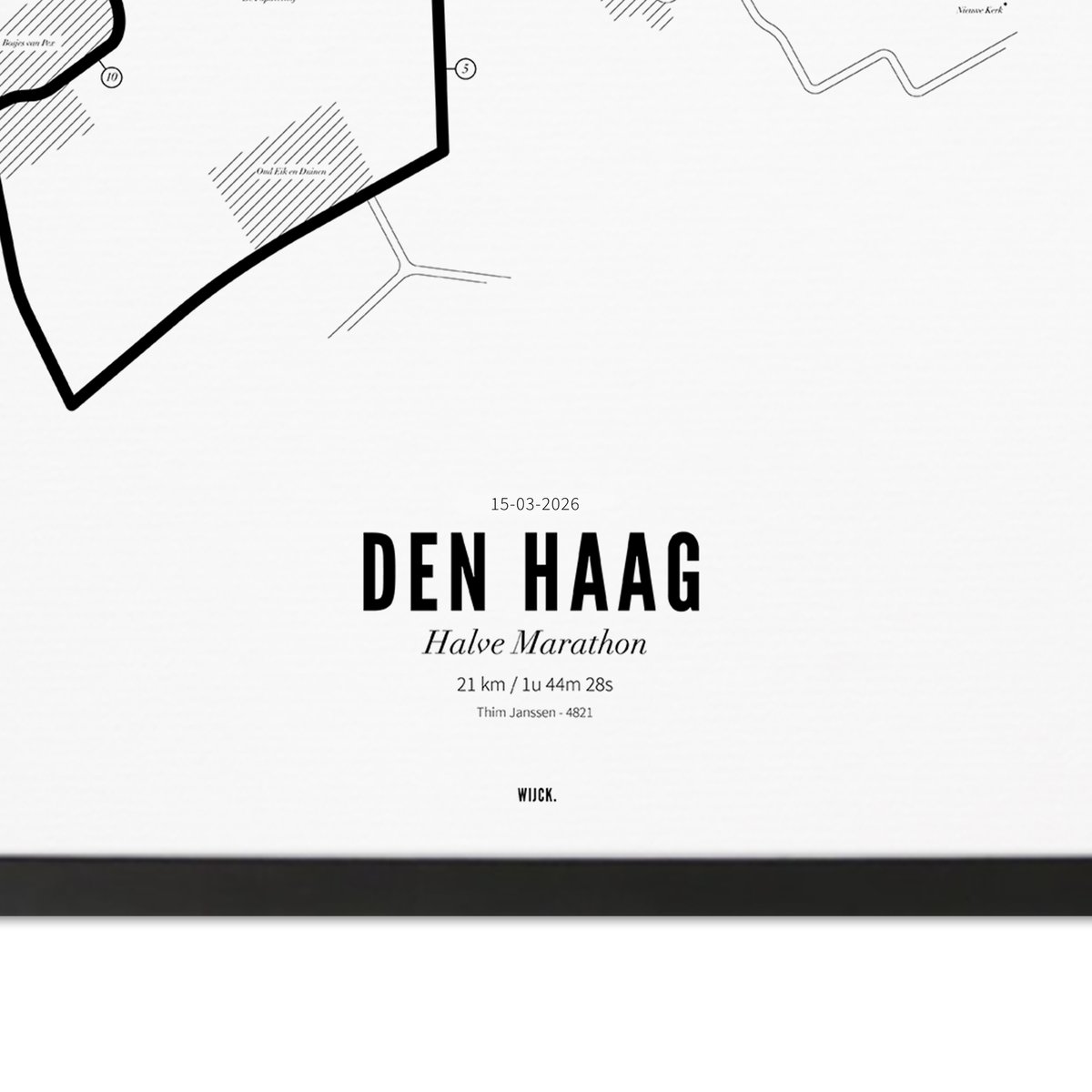 Poster van Halve Marathon Den Haag 2026 | WIJCK. 