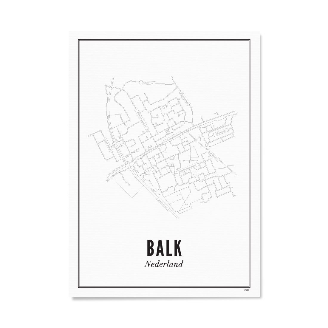 Poster van Balk - Stad | WIJCK. 
