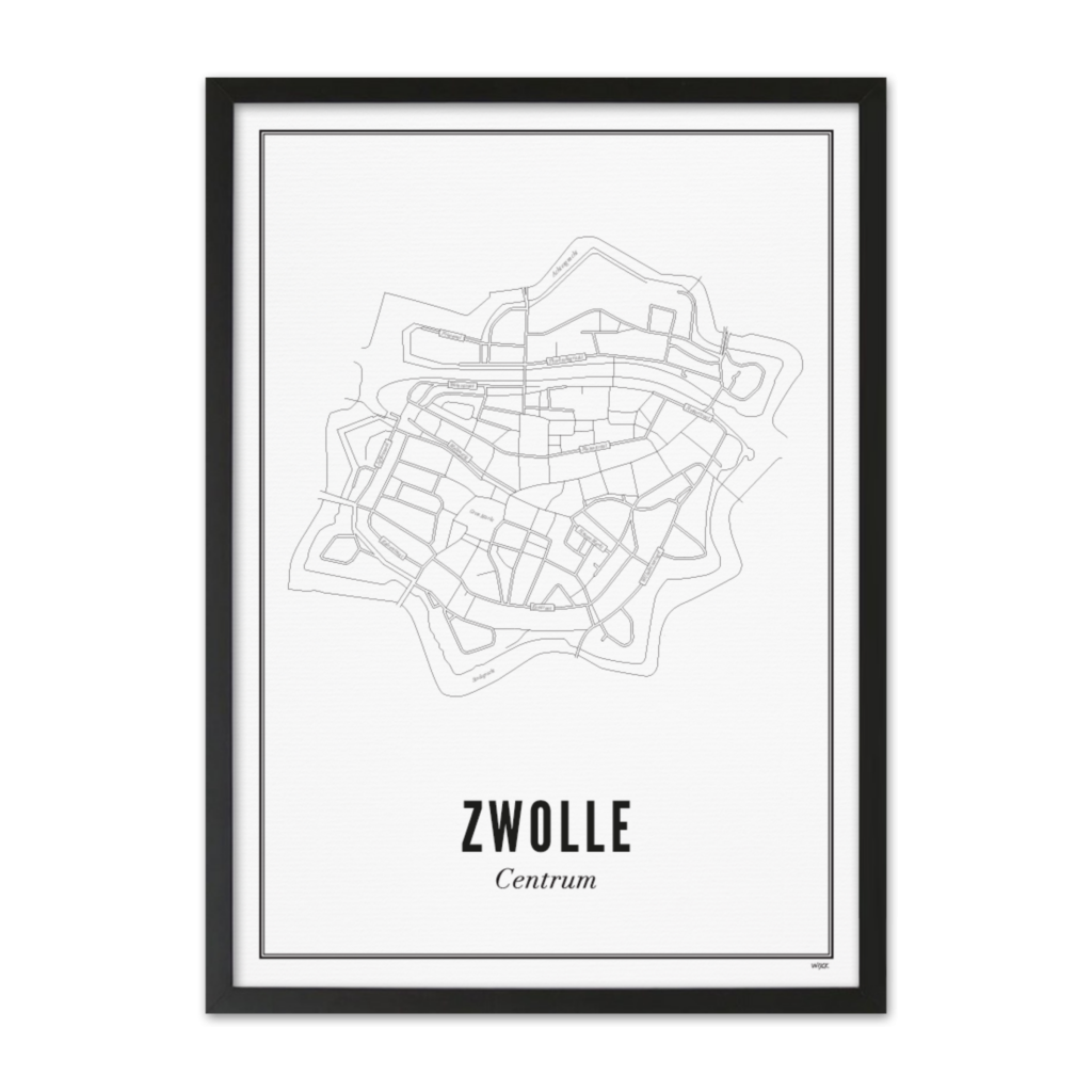 Poster of Zwolle - Centre | WIJCK.