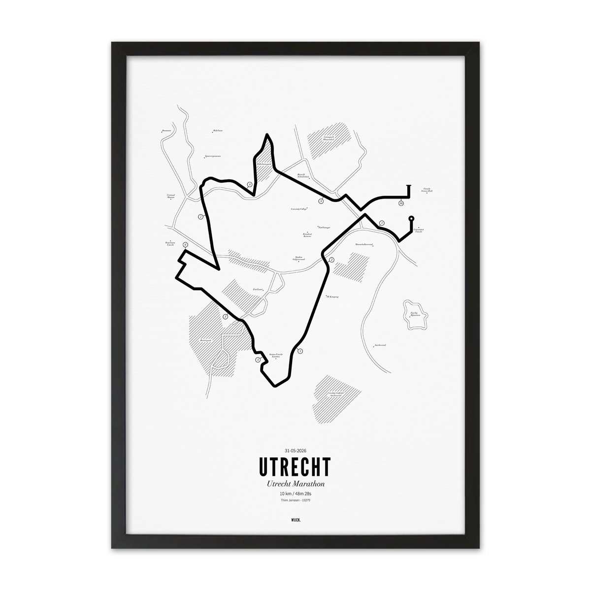 Poster von 10km Marathon Utrecht 2026 | WIJCK.