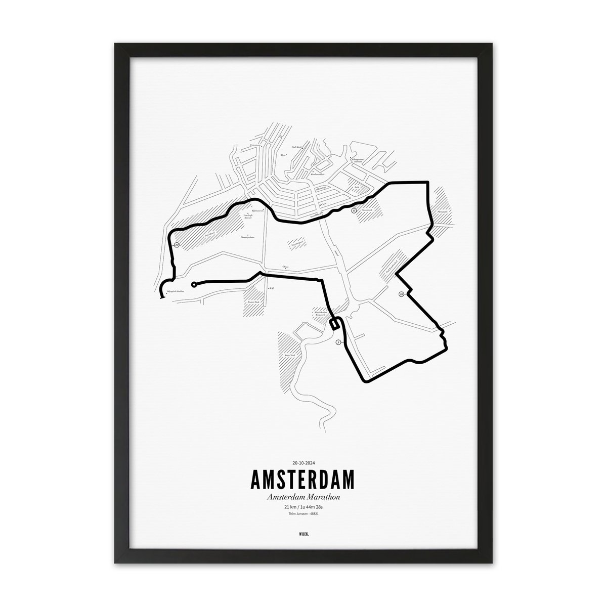 Affiches de Semi-marathon Amsterdam 2024 | WIJCK.
