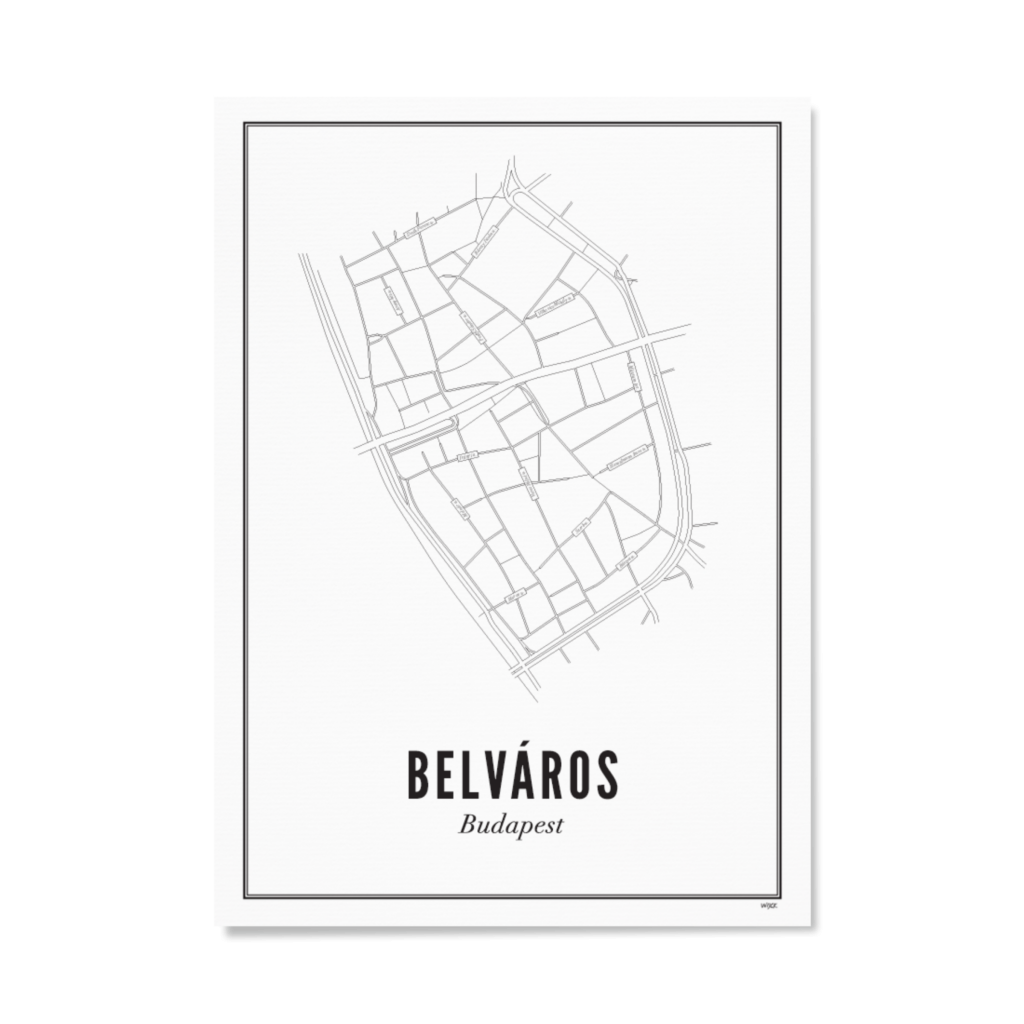 Poster von Budapest - Belváros | WIJCK.