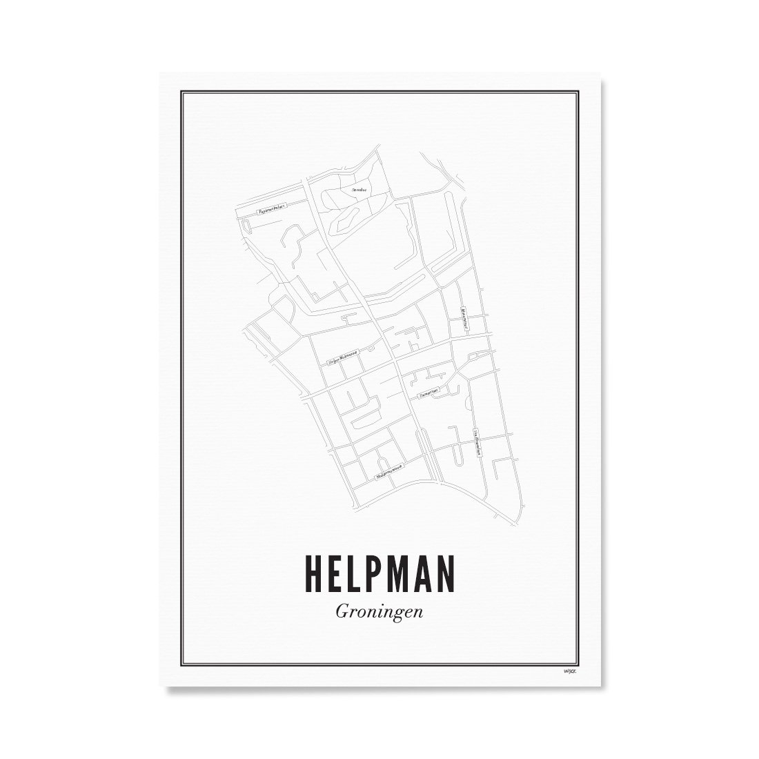 Poster of Groningen - Helpman | WIJCK.