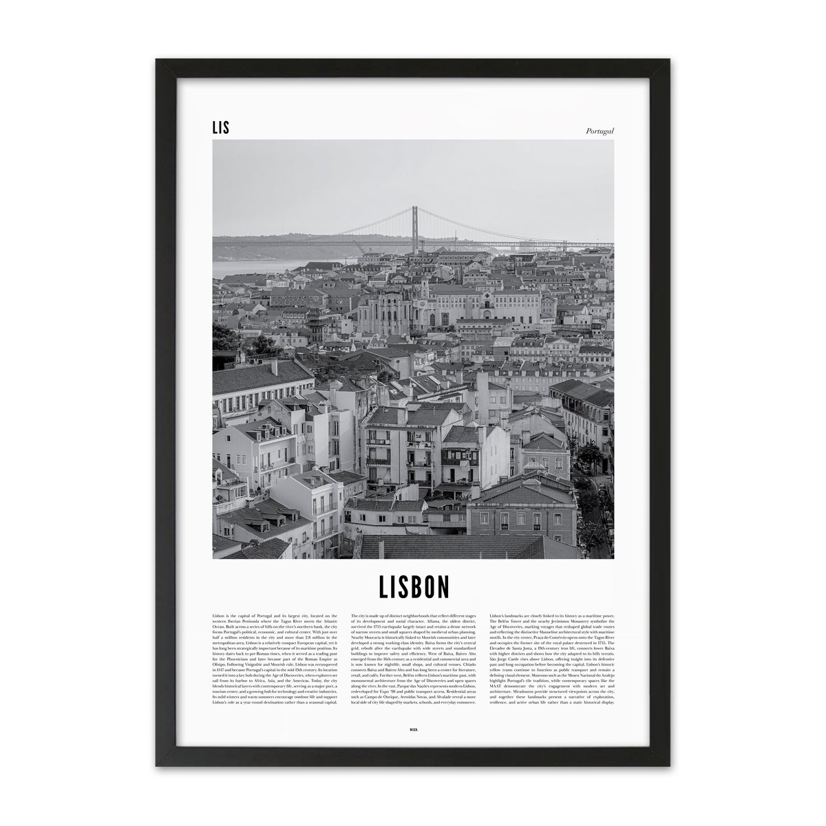 Poster of Lisbon | WIJCK.
