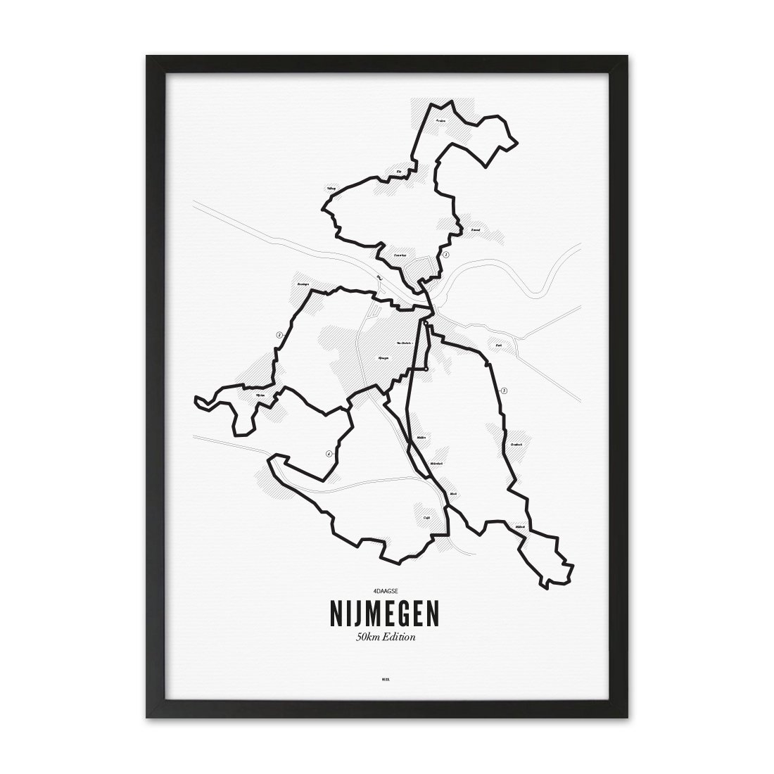 Poster von Nijmegen - 4Days Marches - 50km | WIJCK.