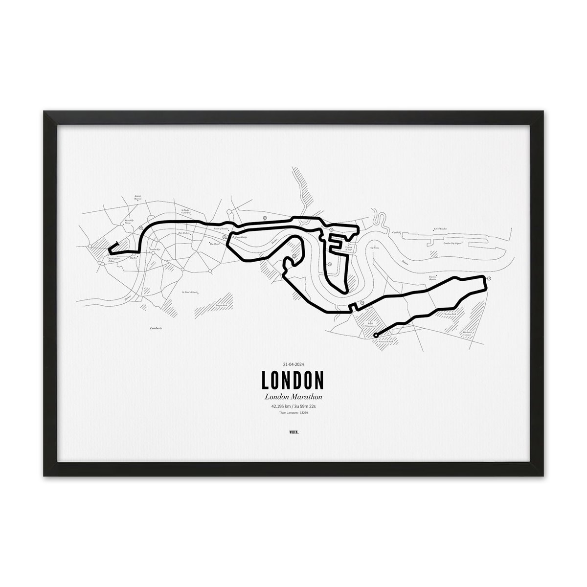 Poster van Marathon London 2024 | WIJCK. 