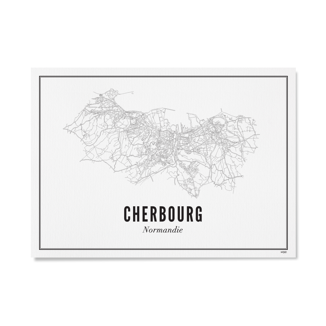 Poster van Cherbourg - Stad | WIJCK. 