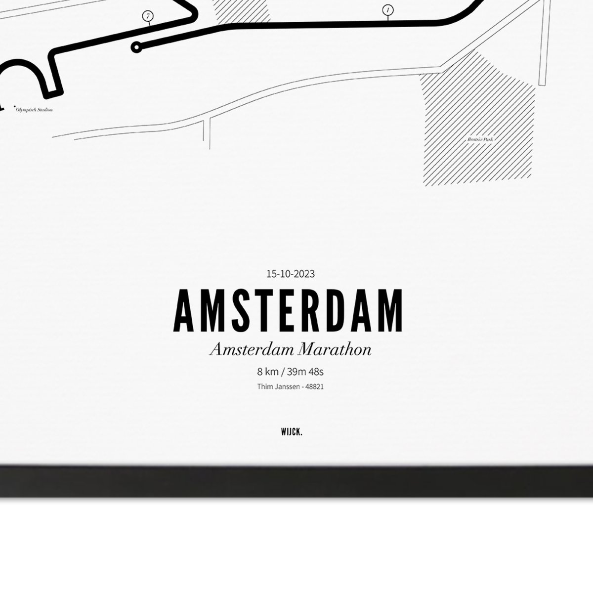 Poster of 8km Marathon Amsterdam 2023 | WIJCK.