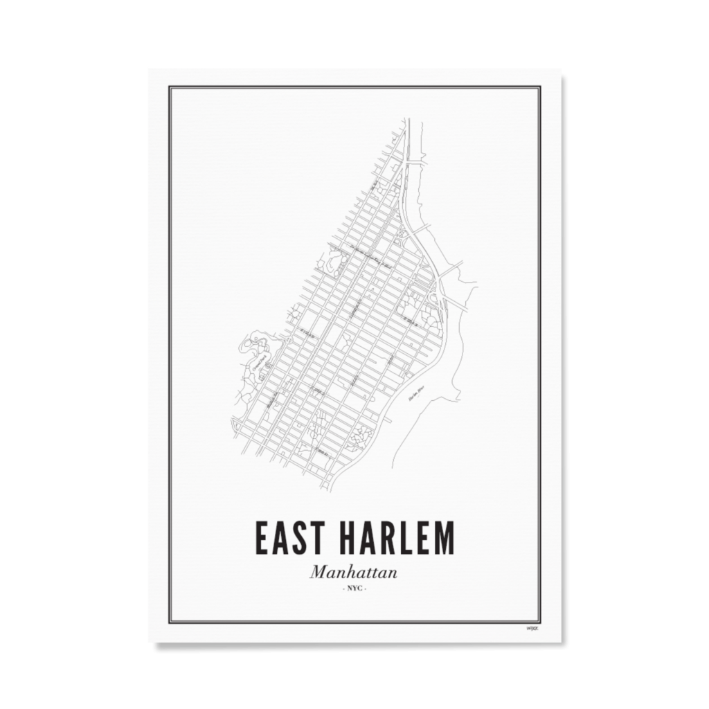 Poster von New York - East-Harlem | WIJCK.