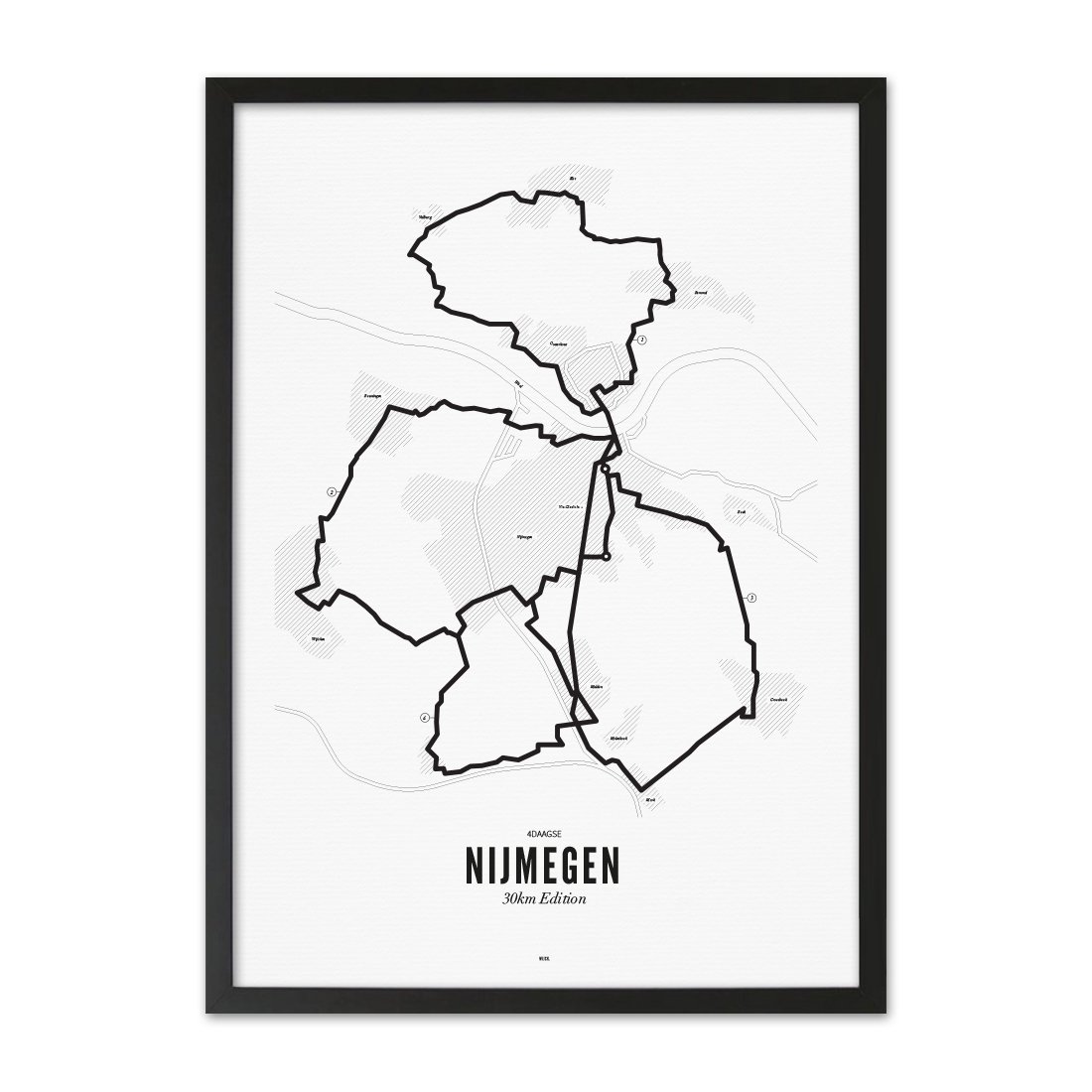 Poster of Nijmegen - 4Days Marches - 30km | WIJCK.