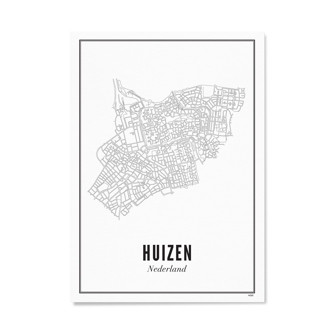 Poster van Huizen - Stad | WIJCK. 