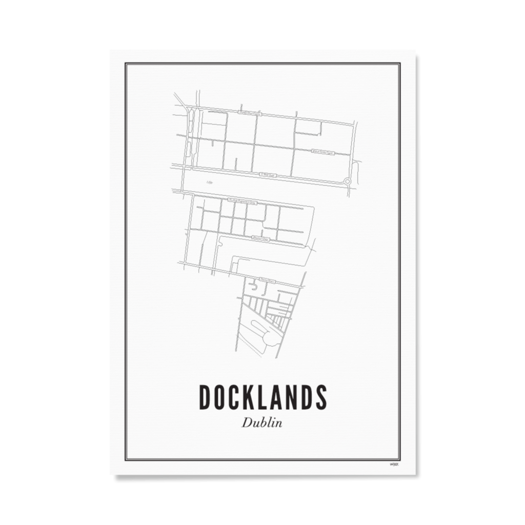 Poster von Dublin - Docklands | WIJCK.
