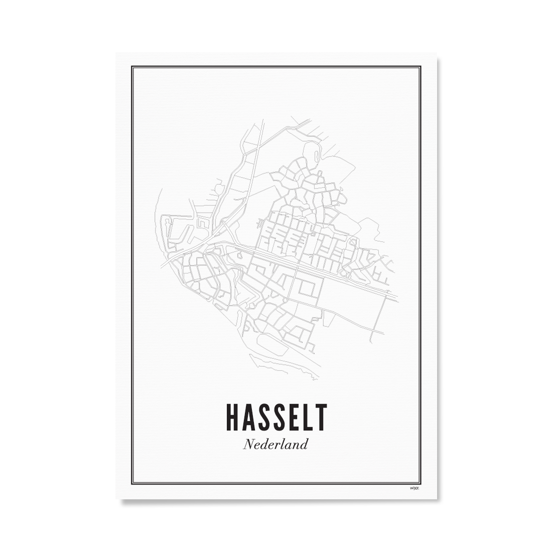 Poster of Hasselt - City NL | WIJCK.