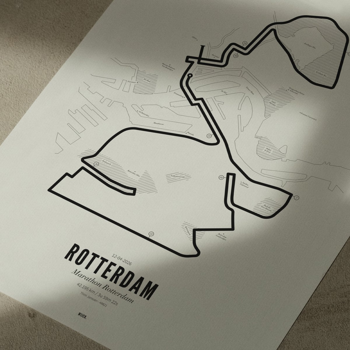 Poster of Marathon Rotterdam 2026 | WIJCK.
