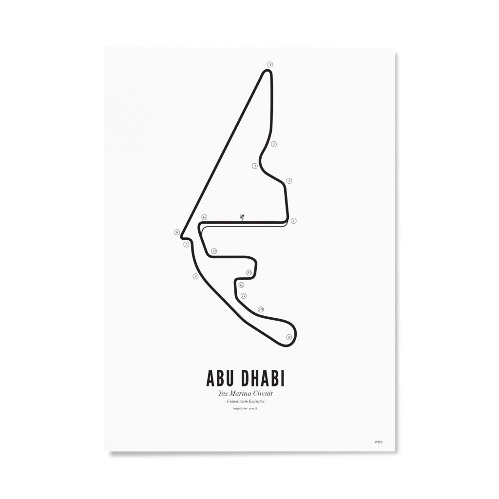 Affiches de Abu Dhabi - White edition | WIJCK.