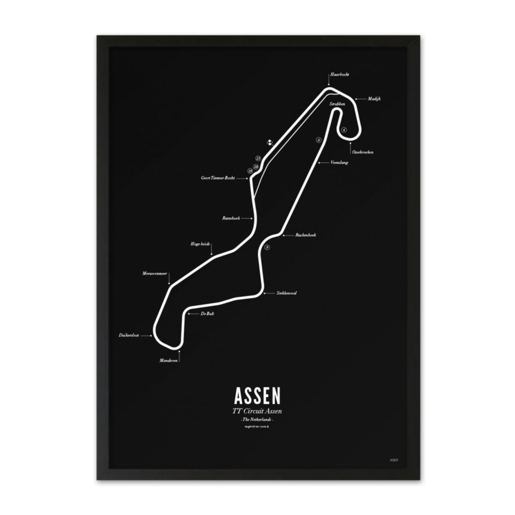 Affiches de Assen - Black edition | WIJCK.