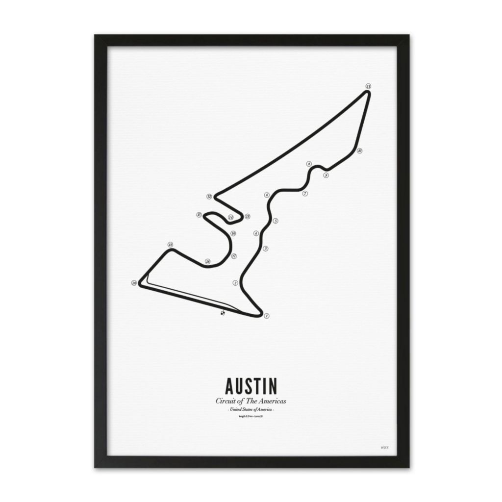 Poster von Austin - White edition | WIJCK.