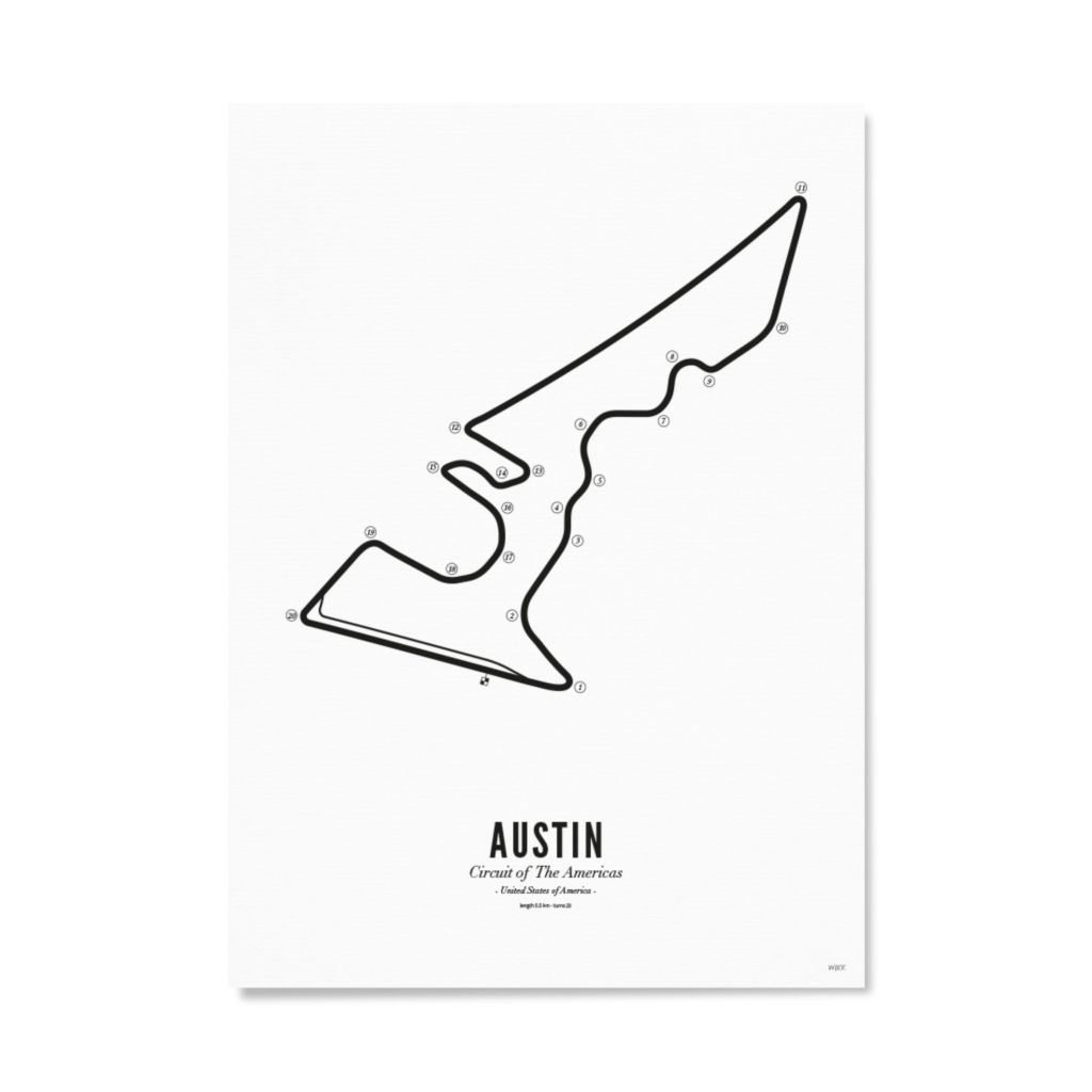 Poster von Austin - White edition | WIJCK.
