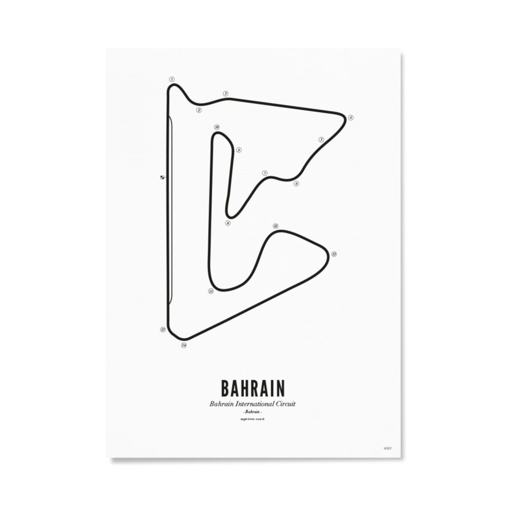 Poster van Bahrain - White Edition | WIJCK. 