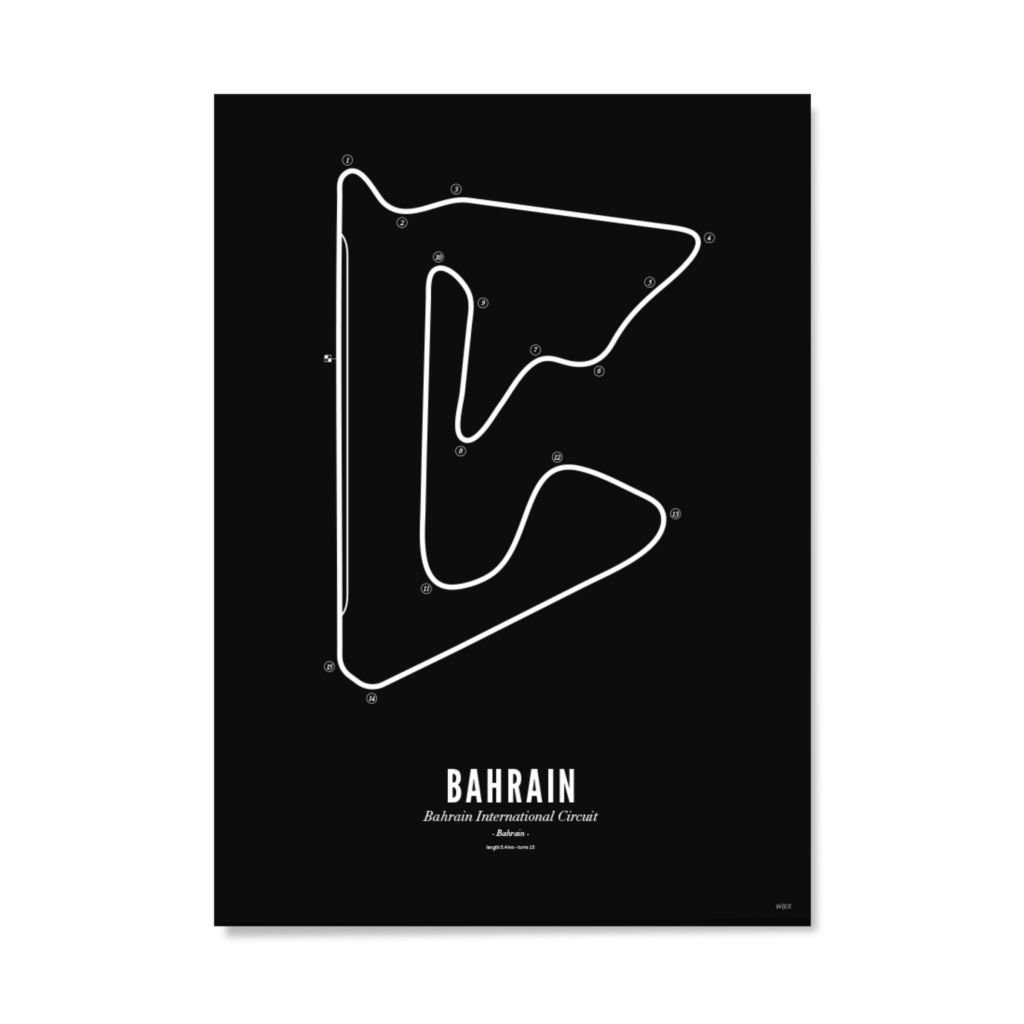 Affiches de Bahrain - Black edition | WIJCK.