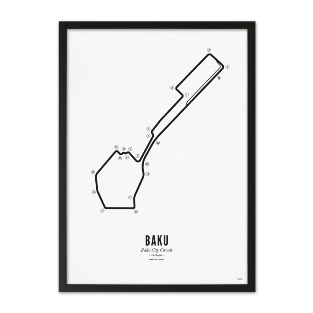 Affiches de Baku - White edition | WIJCK.