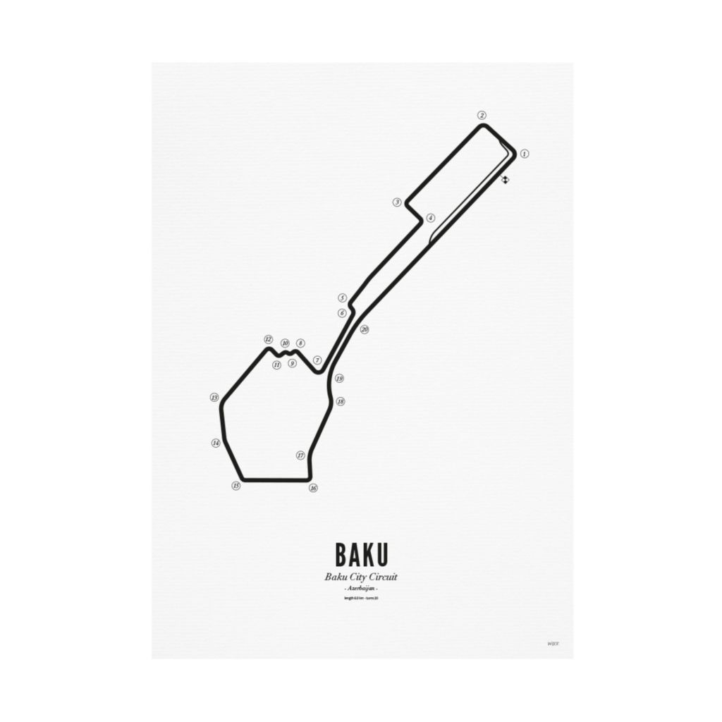 Affiches de Baku - White edition | WIJCK.