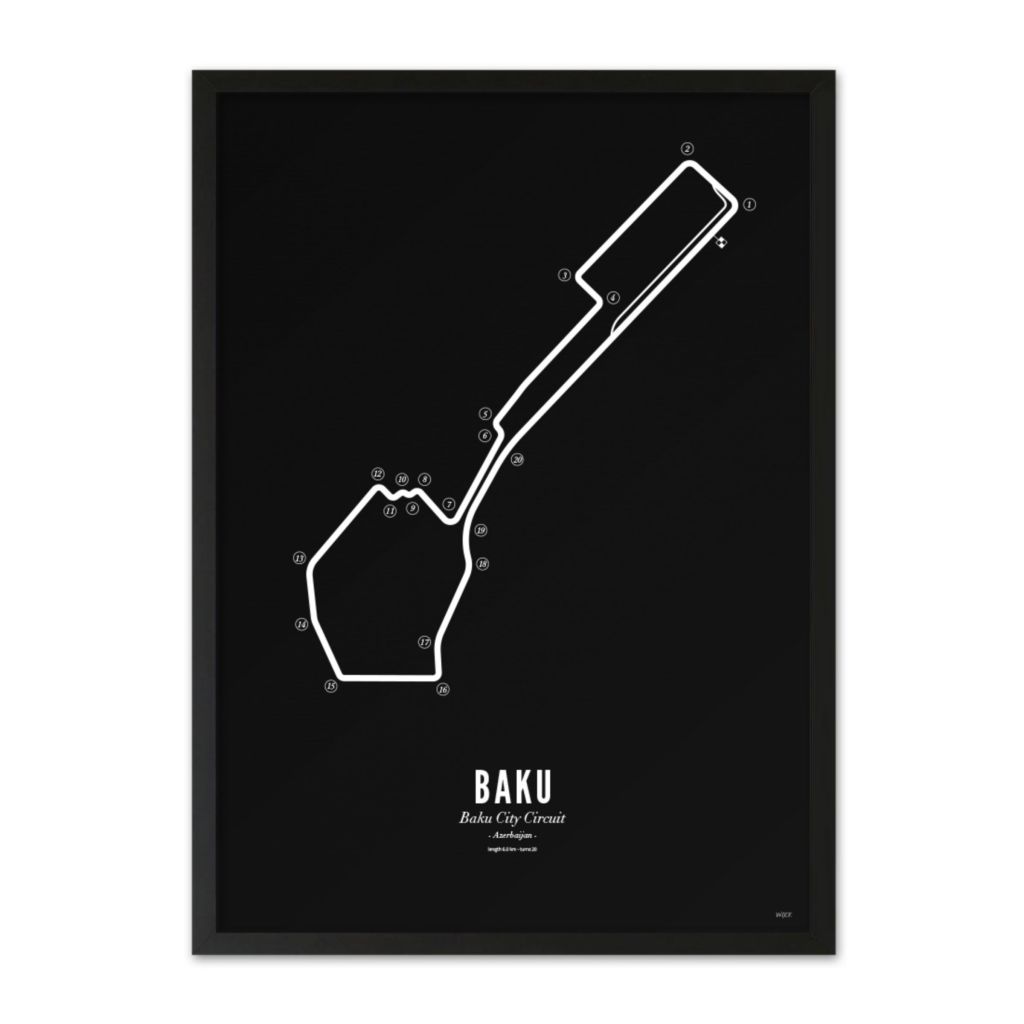 Poster von Baku - Black edition | WIJCK.