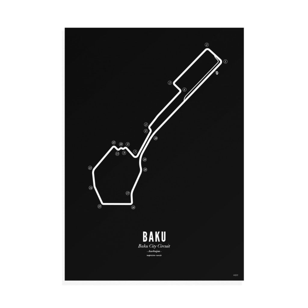 Poster von Baku - Black edition | WIJCK.