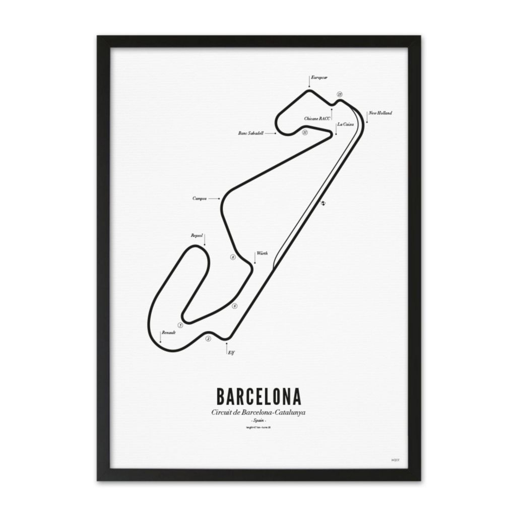Poster von Barcelona - White edition | WIJCK.