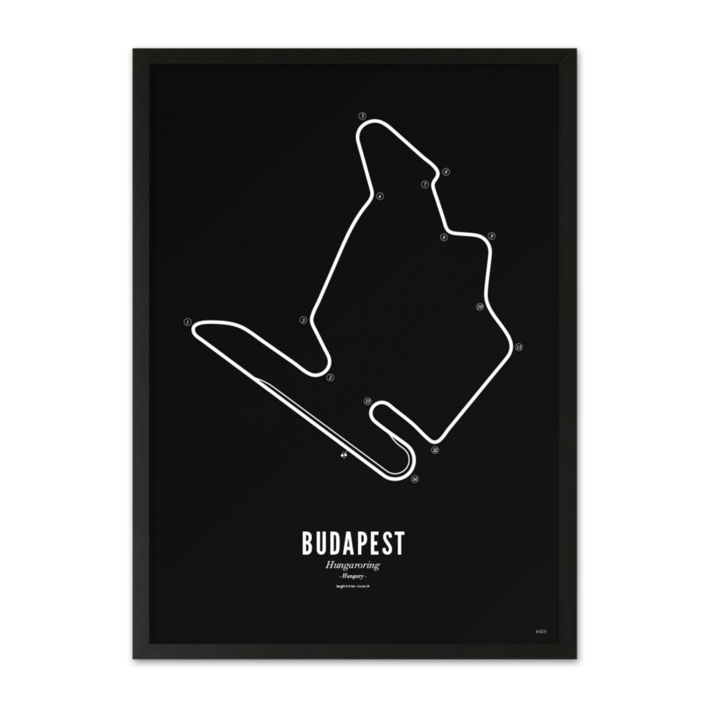 Poster von Budapest - Black edition | WIJCK.