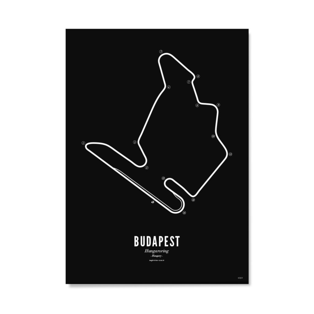 Poster von Budapest - Black edition | WIJCK.